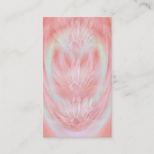 Psychic Life Coach Mystic Lotus Art Business Card (Front)