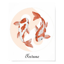 Psychic Lucky Zen Koi Fish in Bagua Fortune