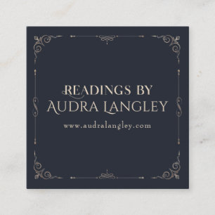 Psychic Medium, Astrologer, Tarot Reader Square Business Card