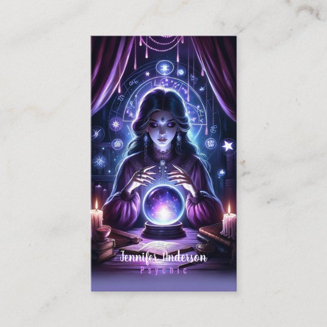 Psychic Medium Business Cards (Front)