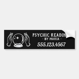 Psychic Medium Crystal Ball  Bumper Sticker
