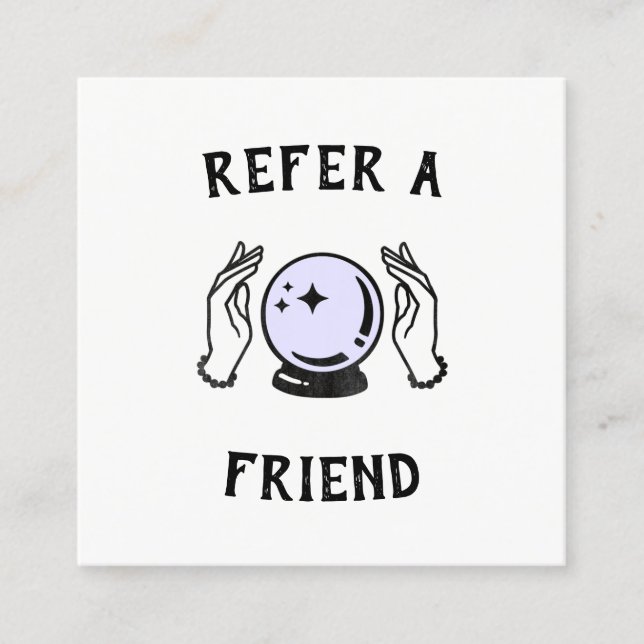 Psychic Medium Customer Referral Card (Front)