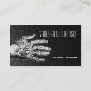 Psychic Medium Professional Black Business Card