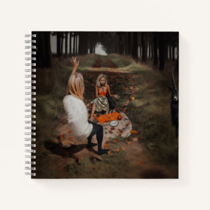 Psychic Reader Medium Witchy Dark Occult AI Art Notebook