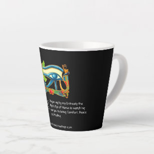 Psychic Reader with Mystic Eye of Horus logo Latte Mug