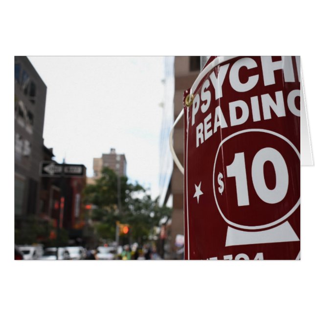 Psychic Readings New York City Street Photography (Front Horizontal)