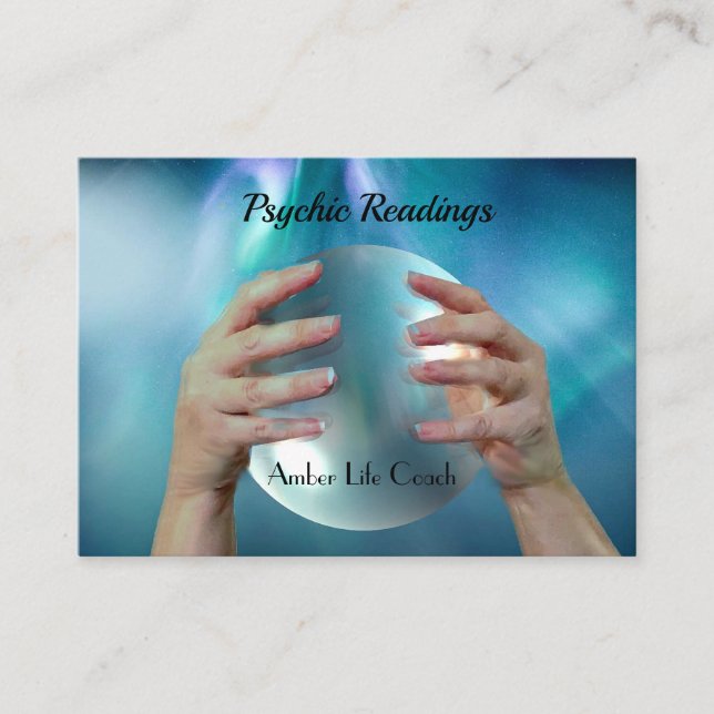 Psychic Readings Reiki Healing Business Card (Front)