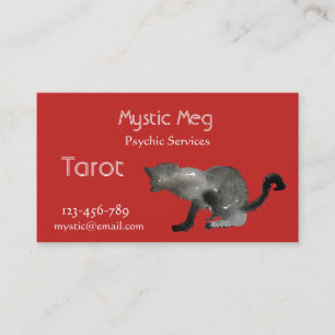 Psychic, tarot, fortune teller new age services bu business card