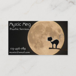 Psychic, tarot, fortune teller new age services business card
