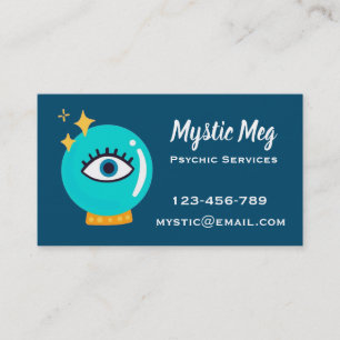 Psychic, tarot, fortune teller new age services business card