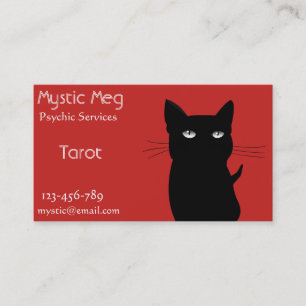 Psychic, tarot, fortune teller new age services business card
