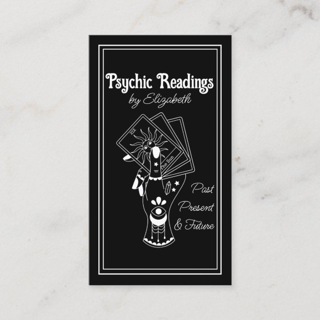 Psychic Tarot Reader Business Card (Front)