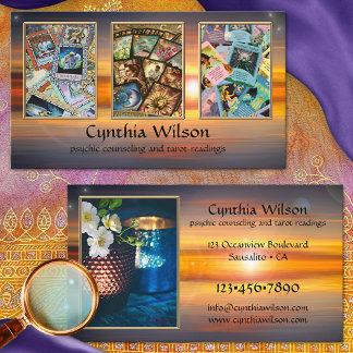 Psychic Tarot Reader Photo Business Card