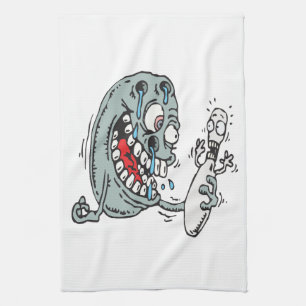 Psycho Bowling Tea Towel