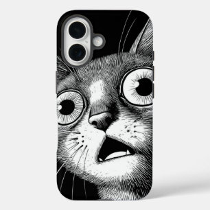 Psycho Cat Retro iPhone Case - Cool & Whimsical
