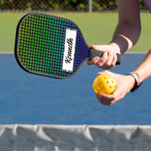 Psycho Checkers by Kenneth Yoncich Pickleball Paddle