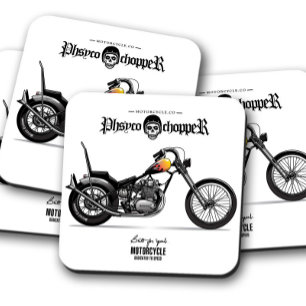Psycho Chopper Coaster Motorcycle Coaster Set
