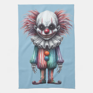 Psycho Clown Tea Towel