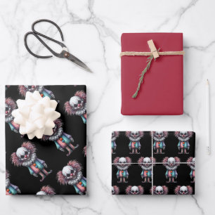 Psycho Clown Wrapping Paper