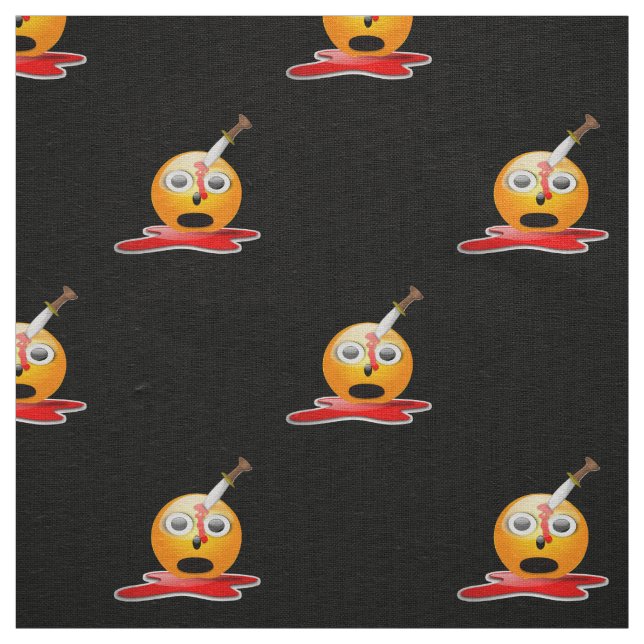 psycho emoji fabric (Swatch)