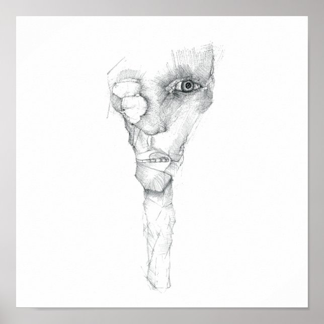 Psycho-Gesicht Poster (Front)