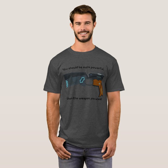 Psycho-Pass Dominator with Fun Text! T-Shirt (Front Full)