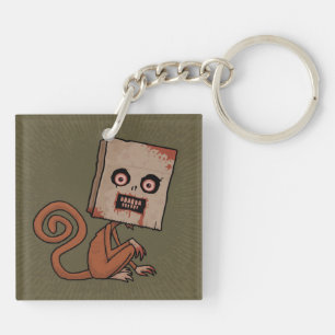 Psycho Sack Monkey Key Ring