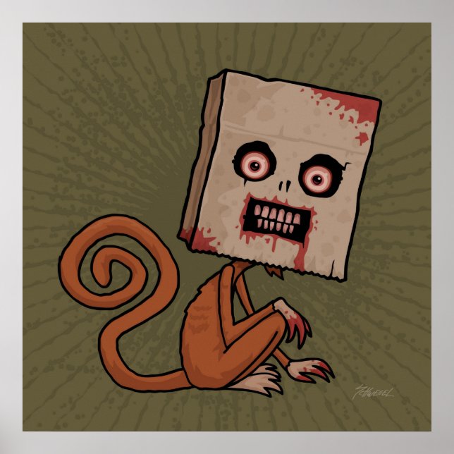 Psycho Sack Monkey Poster (Front)