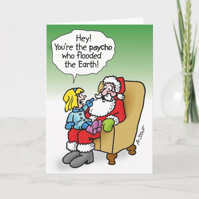  PSYCHO SANTA - HOLIDAY CARD (Front)