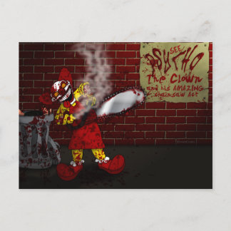 Psycho the Clown Postcard