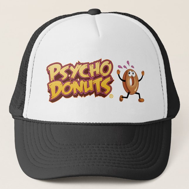 Psycho Trucker Trucker Hat (Front)