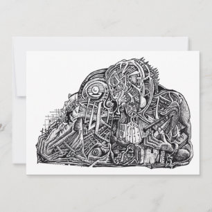 Psycho Warrior, by Brian Benson, Flat Card