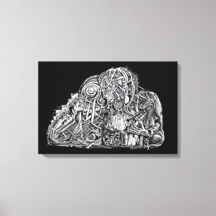 Psycho Warrior, Canvas Print