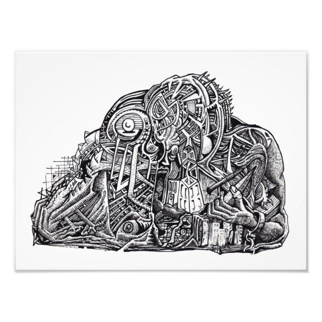 Psycho Warrior, photo print (Front)