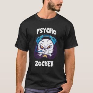 Psycho Zocker Panda Bear Consoles Gambling Video G T-Shirt