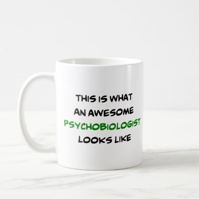 psychobiologist, awesome coffee mug (Left)