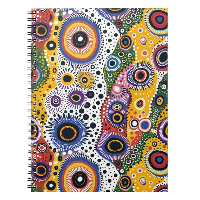 Psychodelic Notebook Retro Caleidoscope Effect (Front)