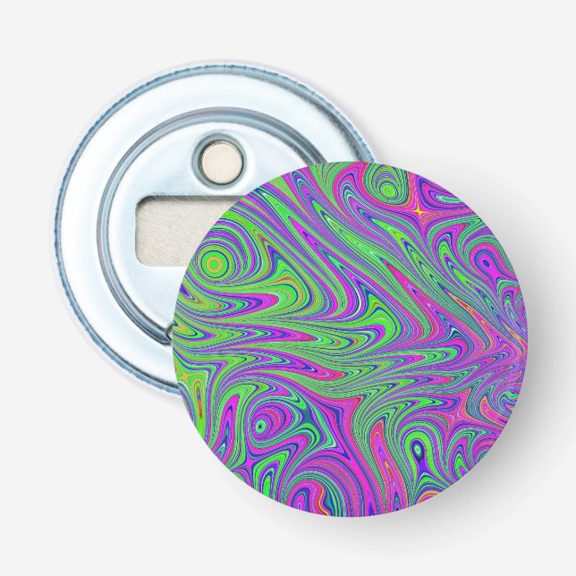 psychodelic textures bottle opener (Front)