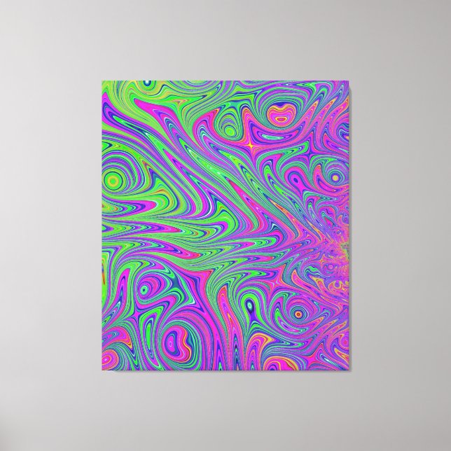psychodelic textures canvas print (Front)