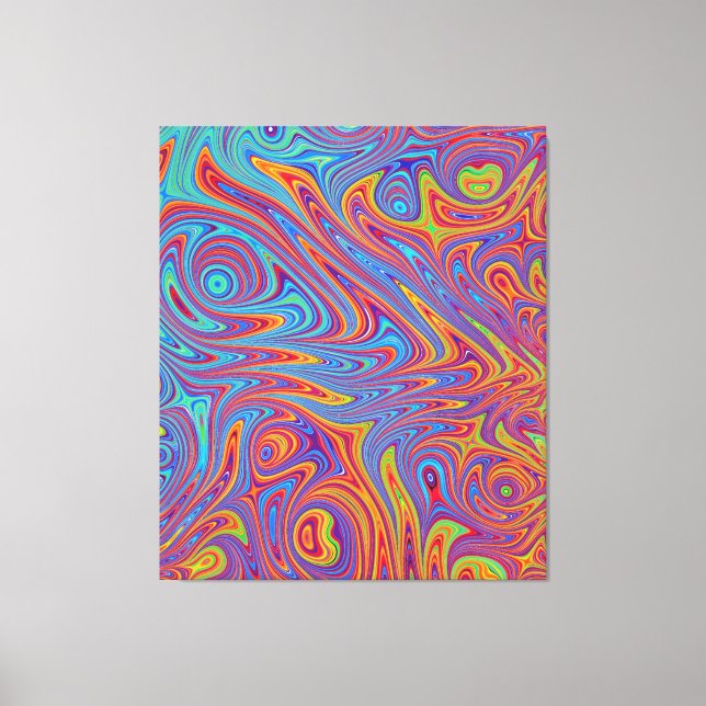 psychodelic textures canvas print (Front)