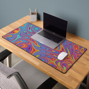 psychodelic textures desk mat