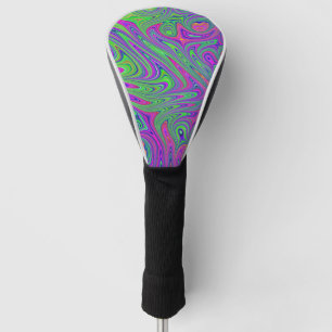 psychodelic textures golf head cover
