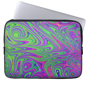 psychodelic textures laptop sleeve