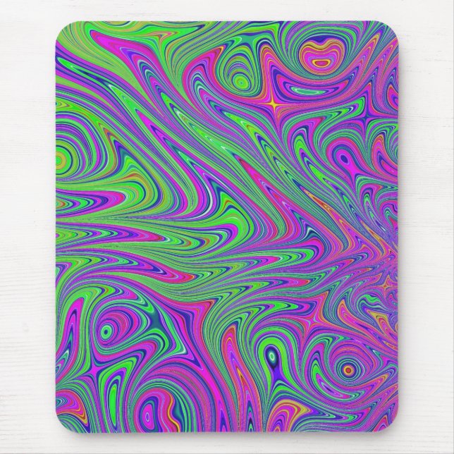 psychodelic textures mouse mat (Front)