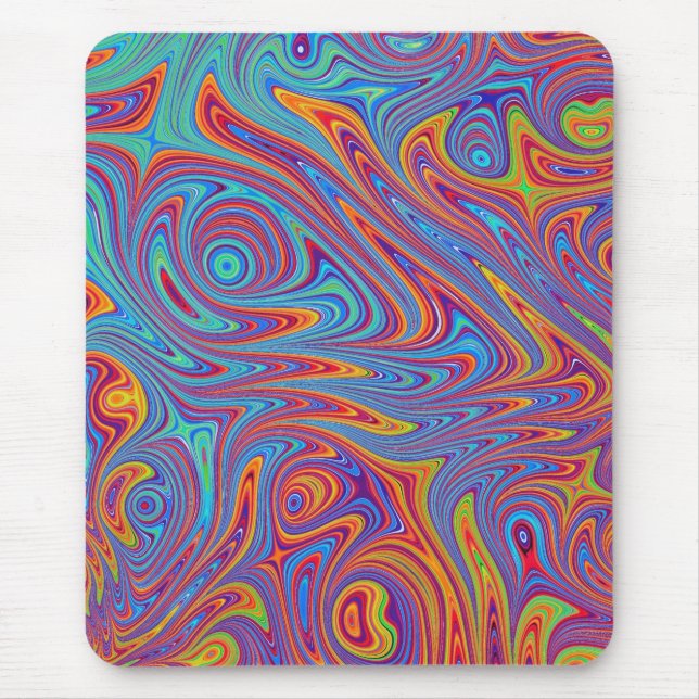 psychodelic textures mouse mat (Front)