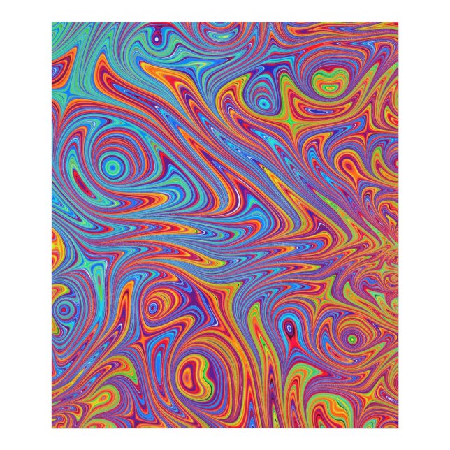 psychodelic textures photo print (Front)