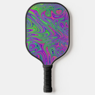 psychodelic textures pickleball paddle