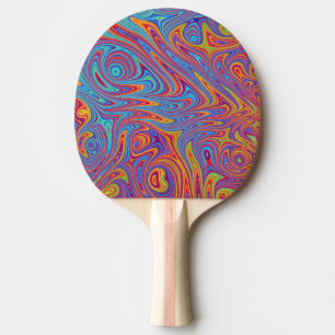 psychodelic textures ping pong paddle
