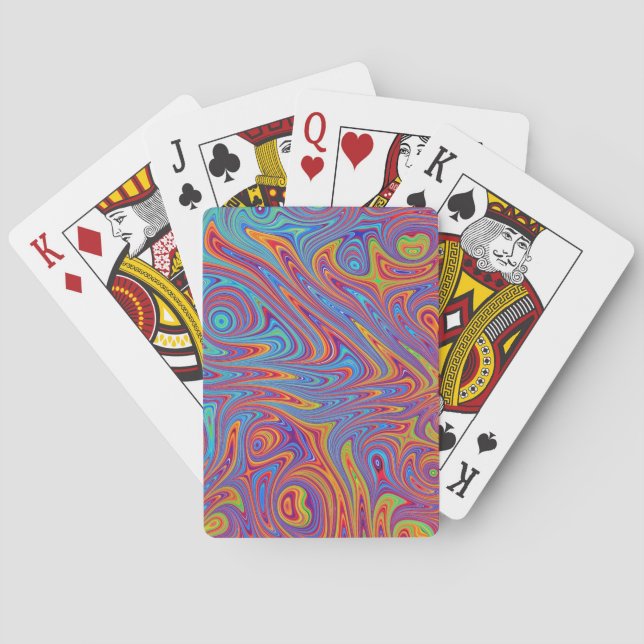 psychodelic textures playing cards (Back)