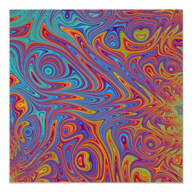 psychodelic textures poster (Front)
